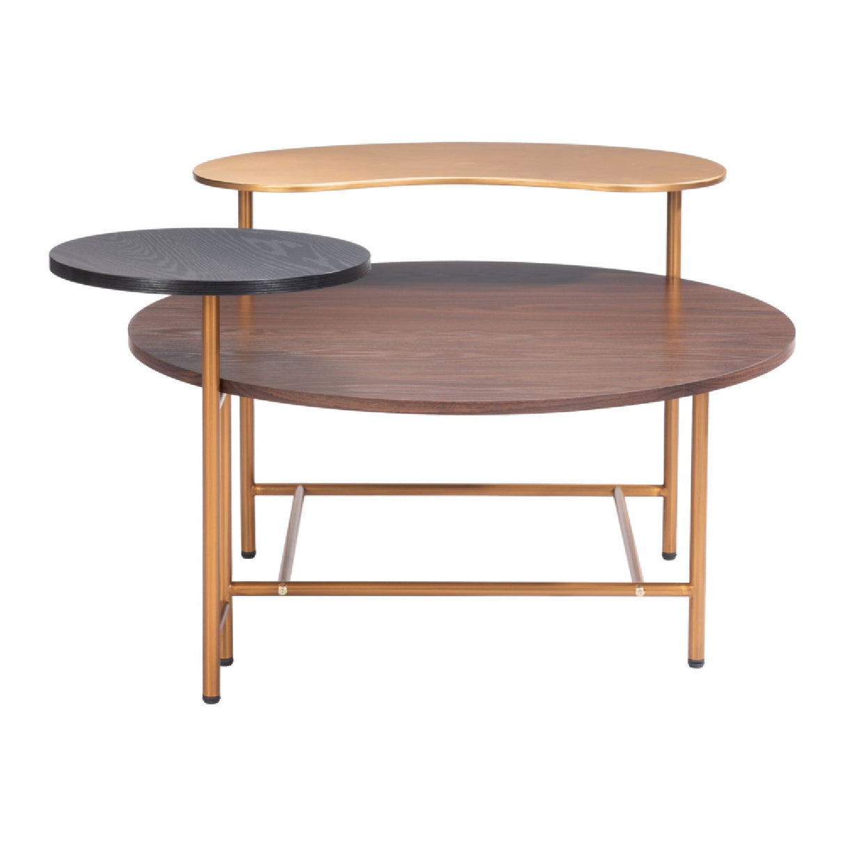 Multicolored Wooden Coffee Table – Viken – front view
