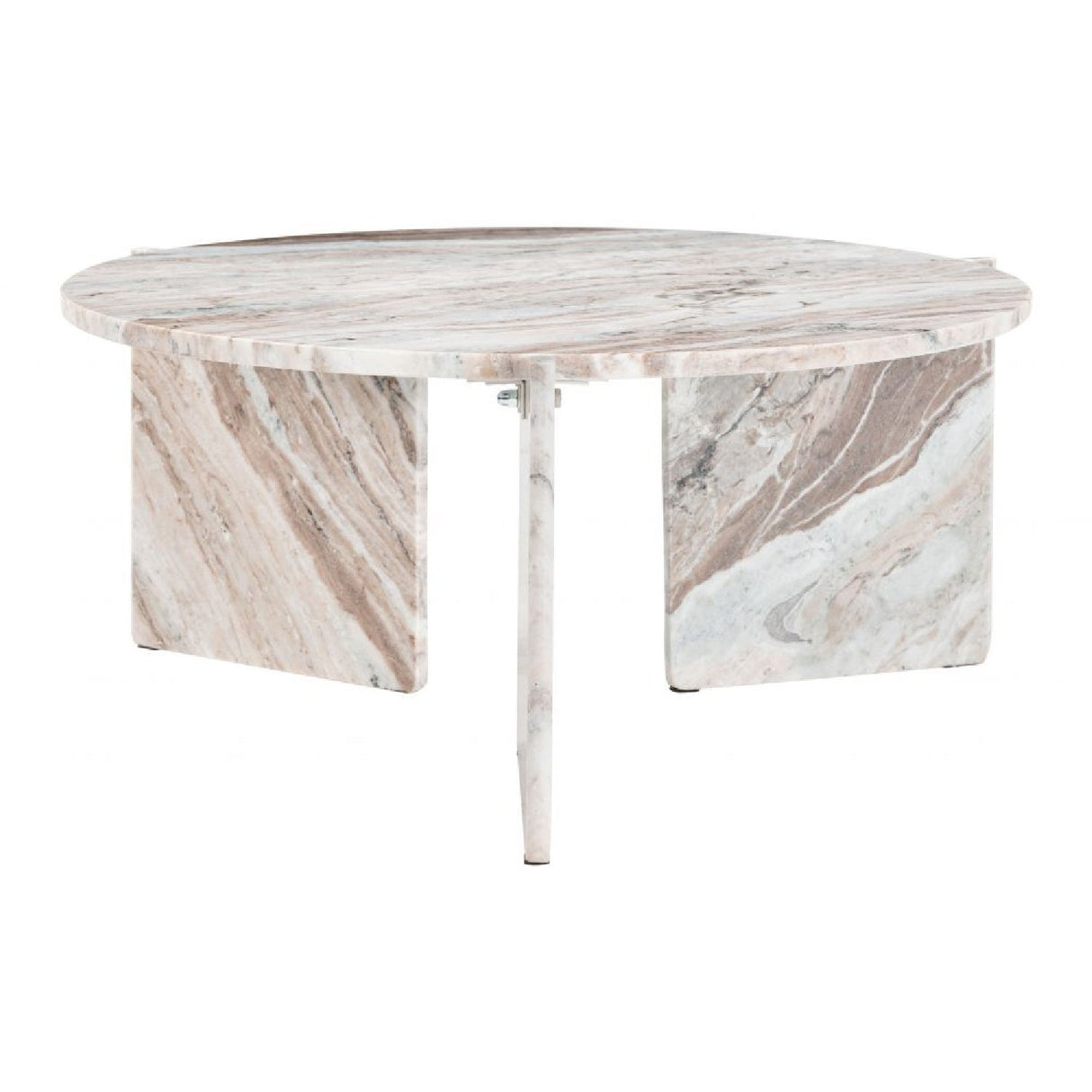 Round Marble Coffee Table – Lancaster – front view