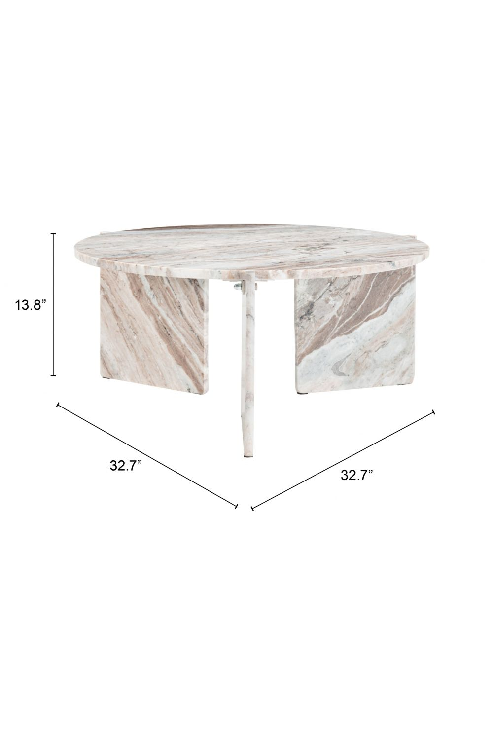 Round Marble Coffee Table | OROA Modern Lancaster | Oroa.com