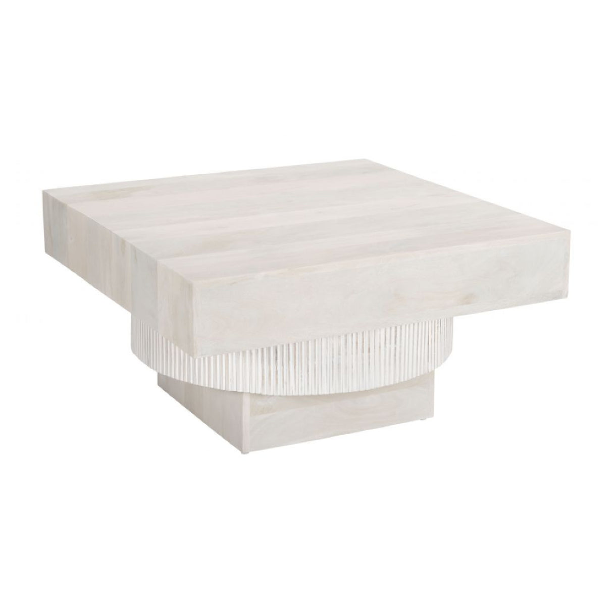 Whitewashed Mango Wood Coffee Table | Oroa.com