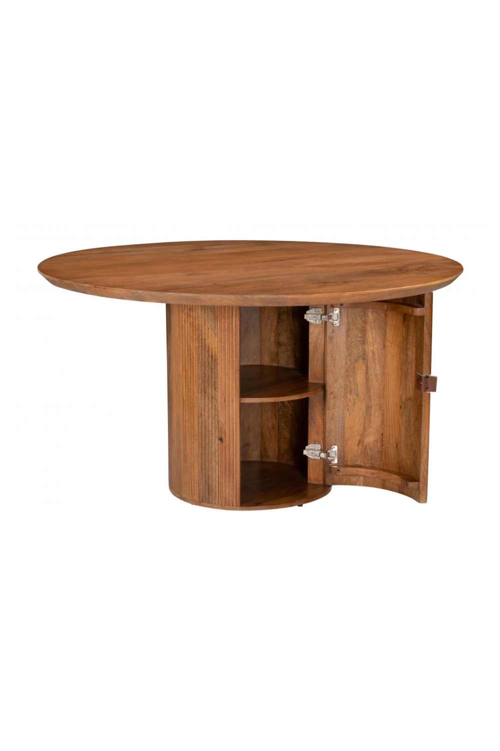 Round Mango Wood Dining Table | OROA Modern Izola | Oroa.com