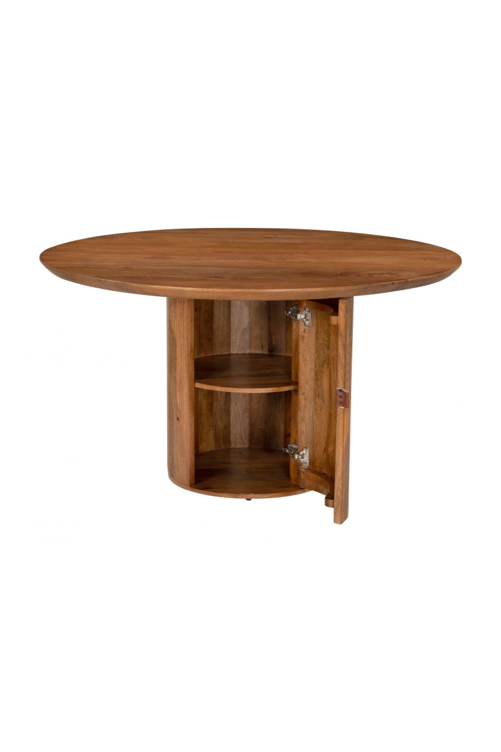 Round Mango Wood Dining Table | OROA Modern Izola | Oroa.com