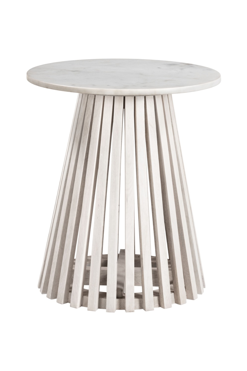 White Marble Round Side Table | OROA Modern Mazara | Oroa.com