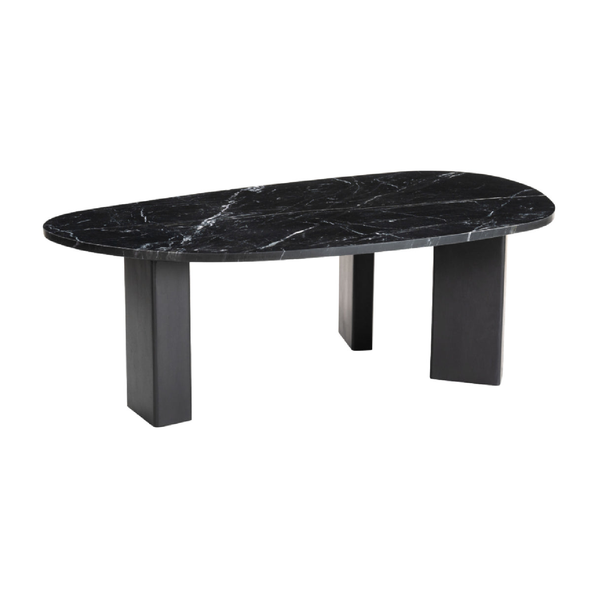 Organic-Shaped Marble Coffee Table | OROA Modern Aberdeen