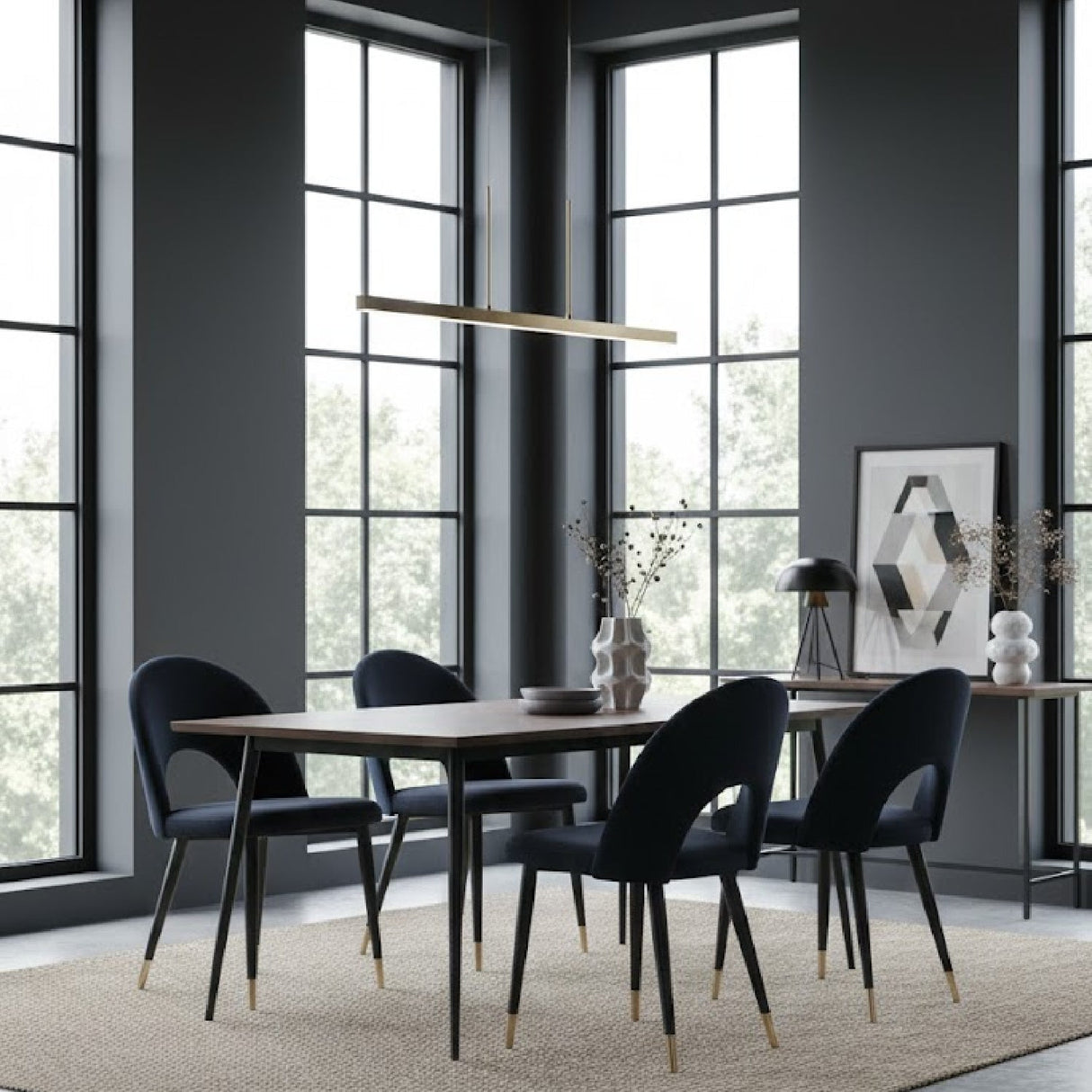 Velvet Dining Chairs (2) | OROA Modern Menlo | Oroa.com