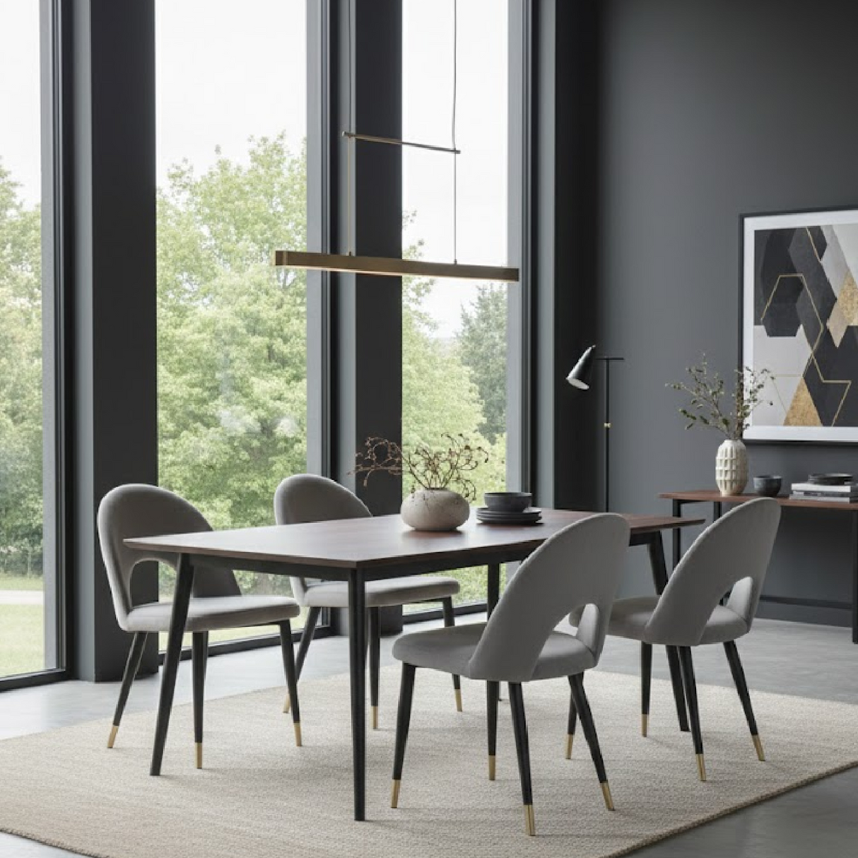 Velvet Dining Chairs (2) | OROA Modern Menlo | Oroa.com