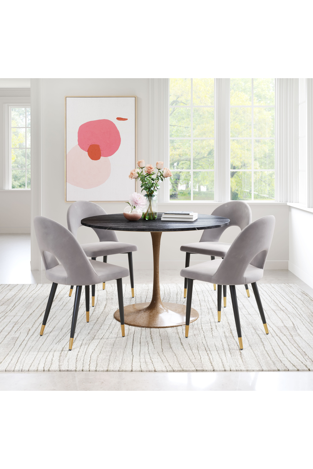 Velvet Dining Chairs (2) | Oroa.com
