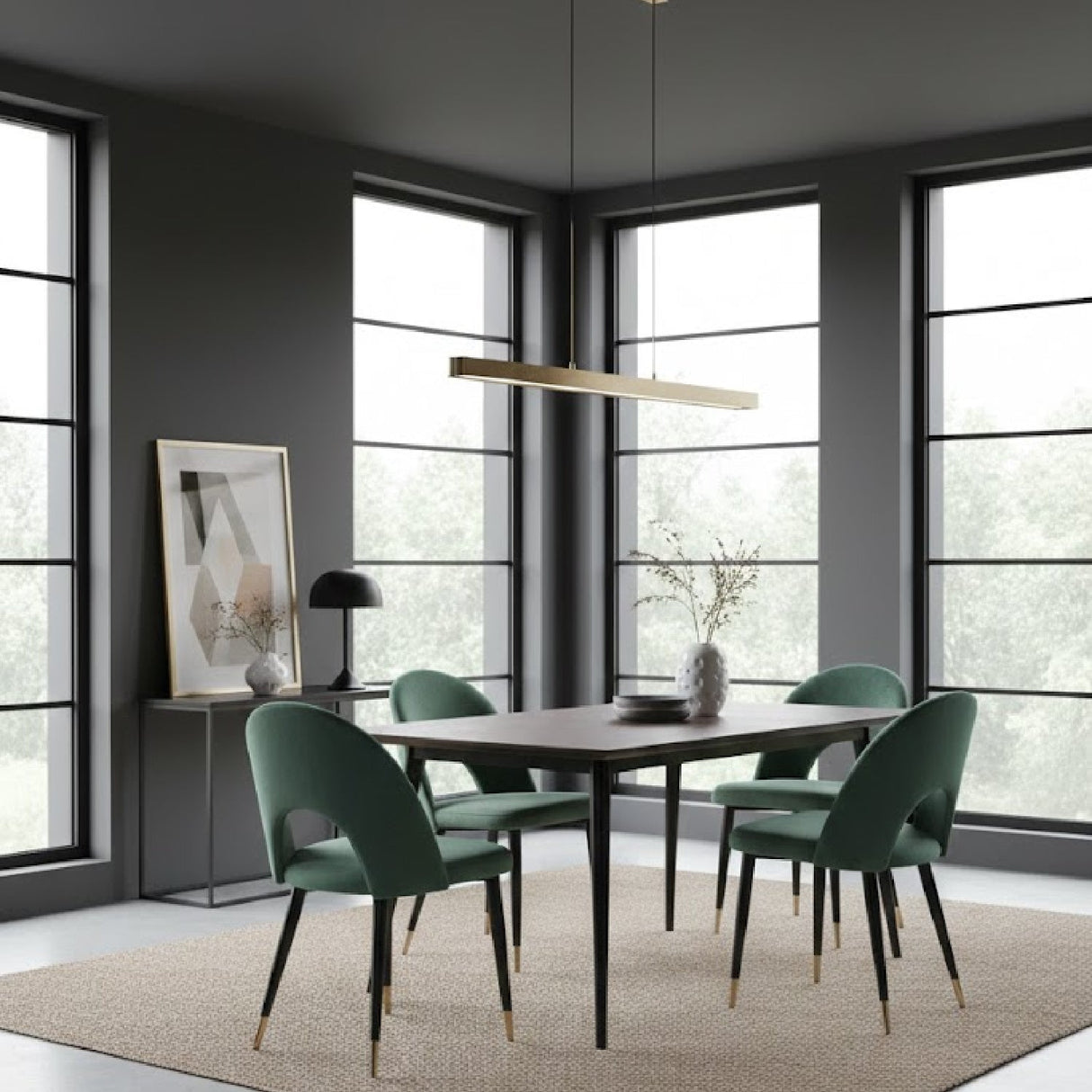Velvet Dining Chairs (2) | OROA Modern Menlo | Oroa.com