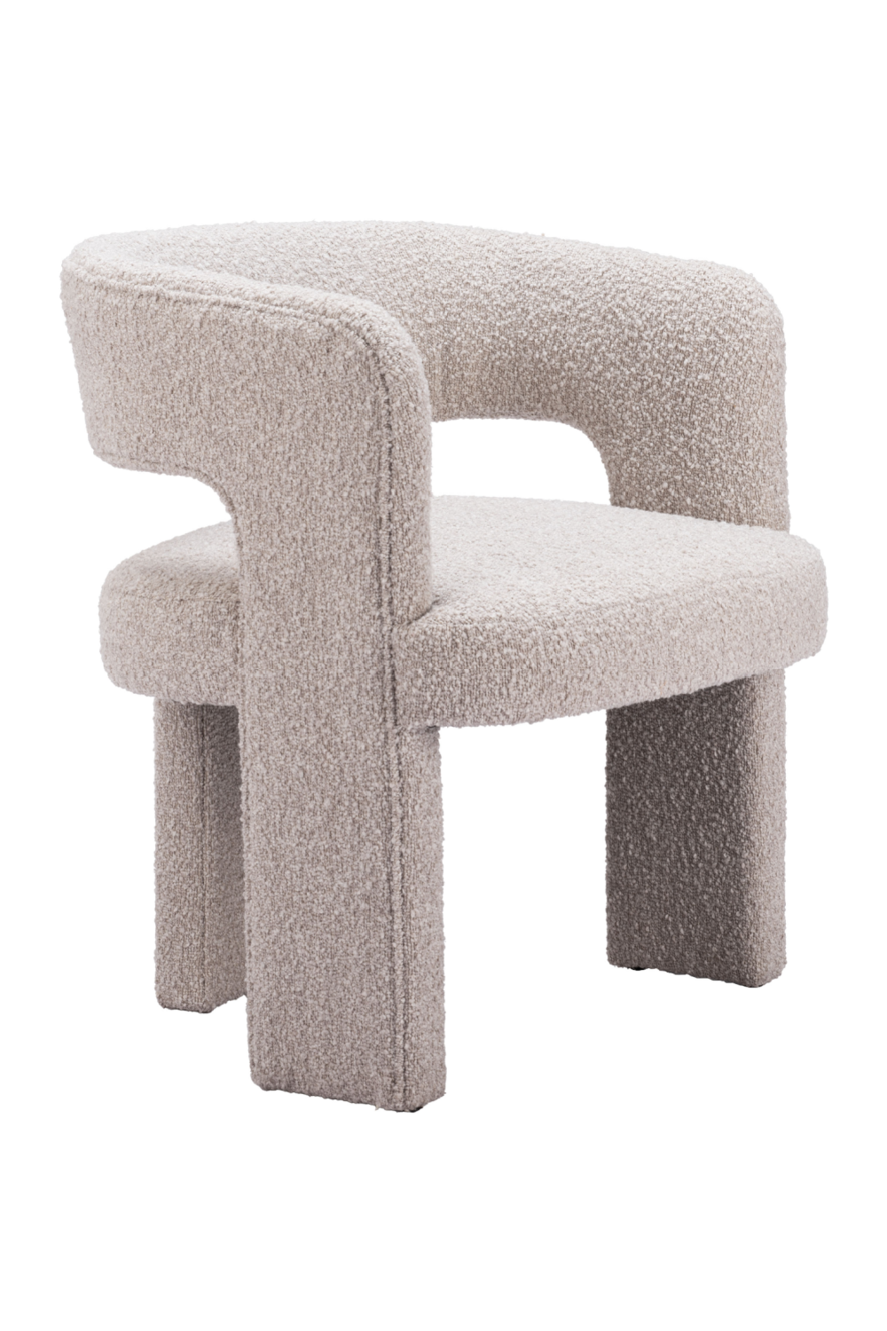 Beige Shearling Accent Chair | OROA Modern Java | Oroa.com