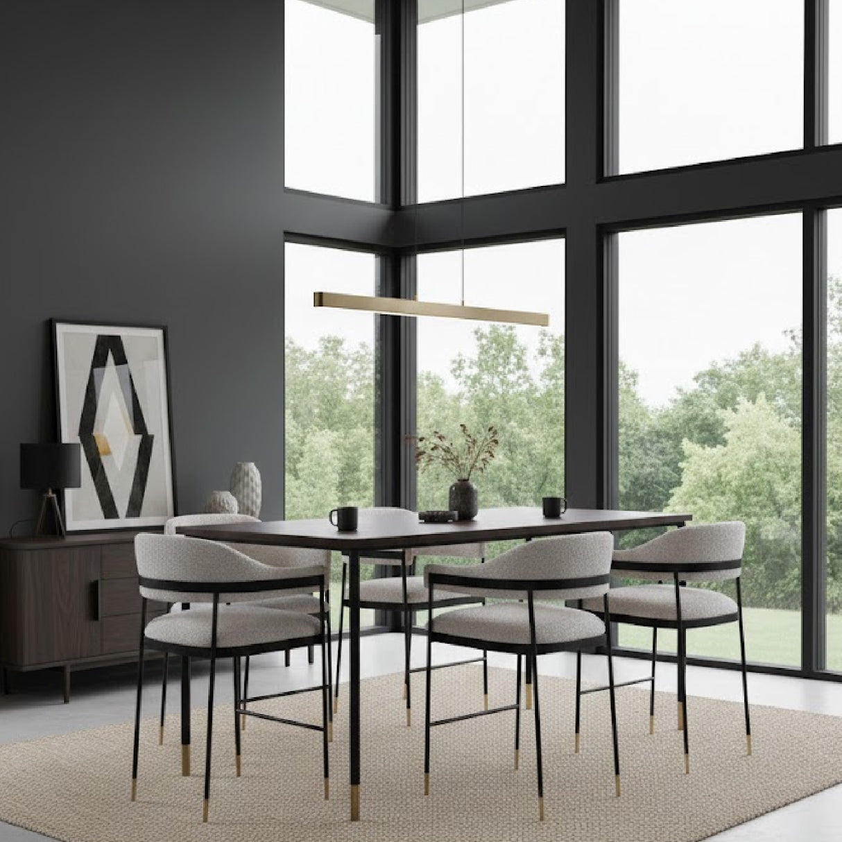 Textured Light Gray Dining Chair | Oroa.com