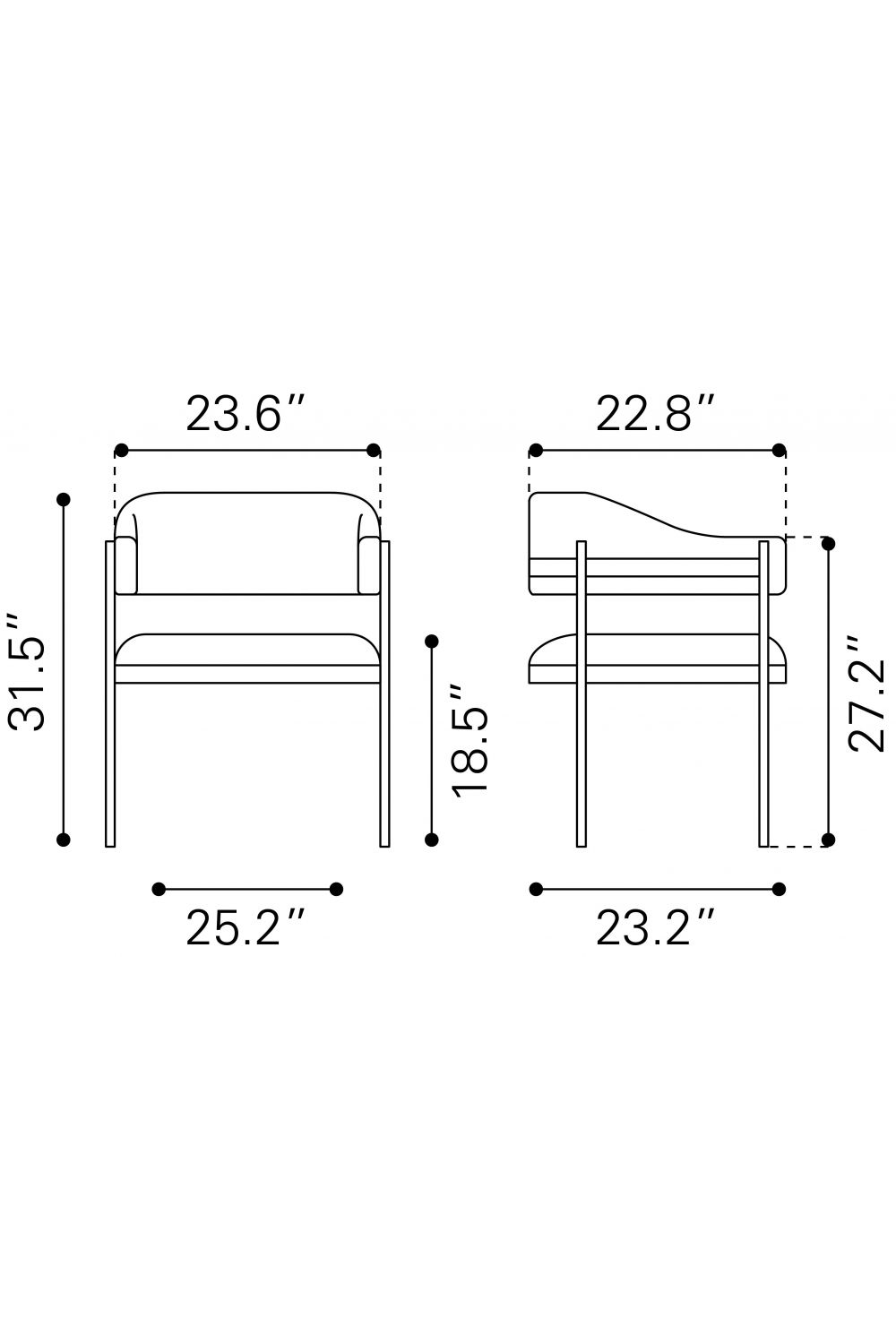 Textured Light Gray Dining Chair | Oroa.com
