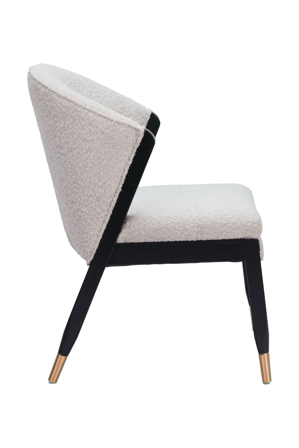 Light Gray Curved Dining Chair | Oroa.com
