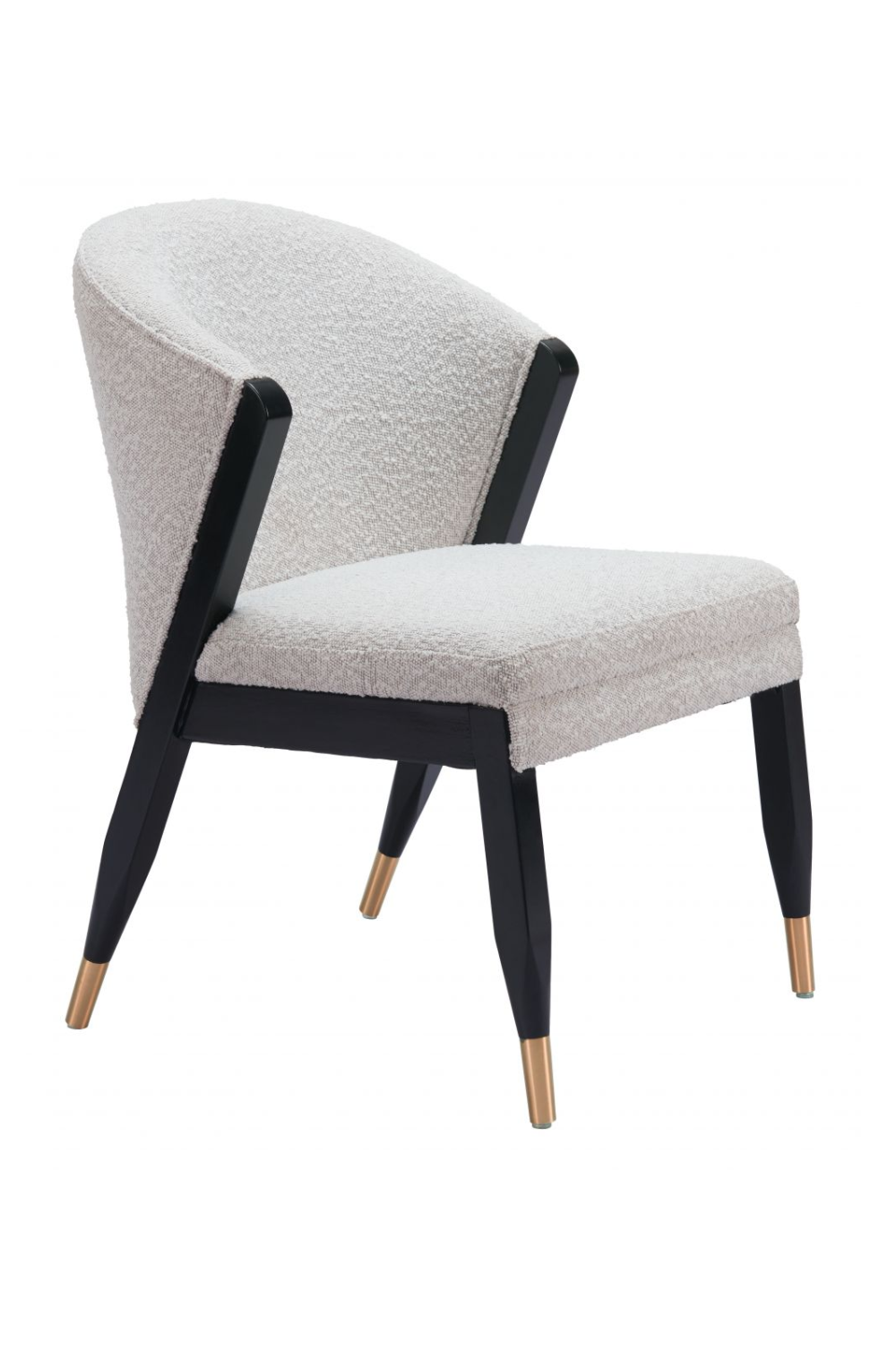 Light Gray Curved Dining Chair | OROA Modern Pula | Oroa.com