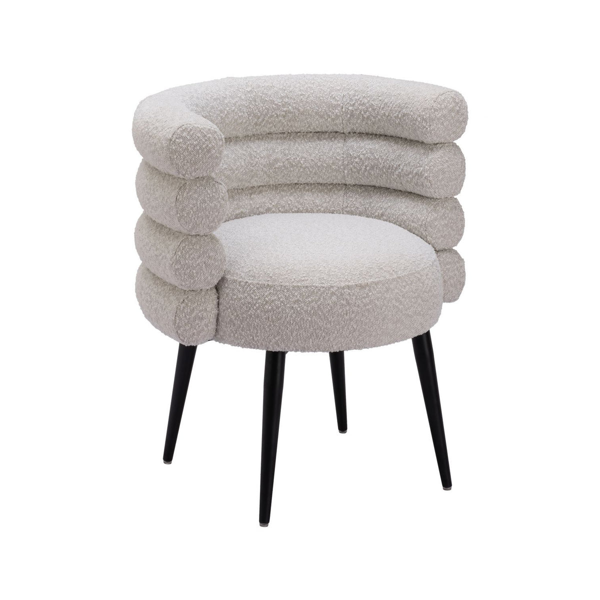 Light Gray Layered Dining Chair | OROA Modern Grena