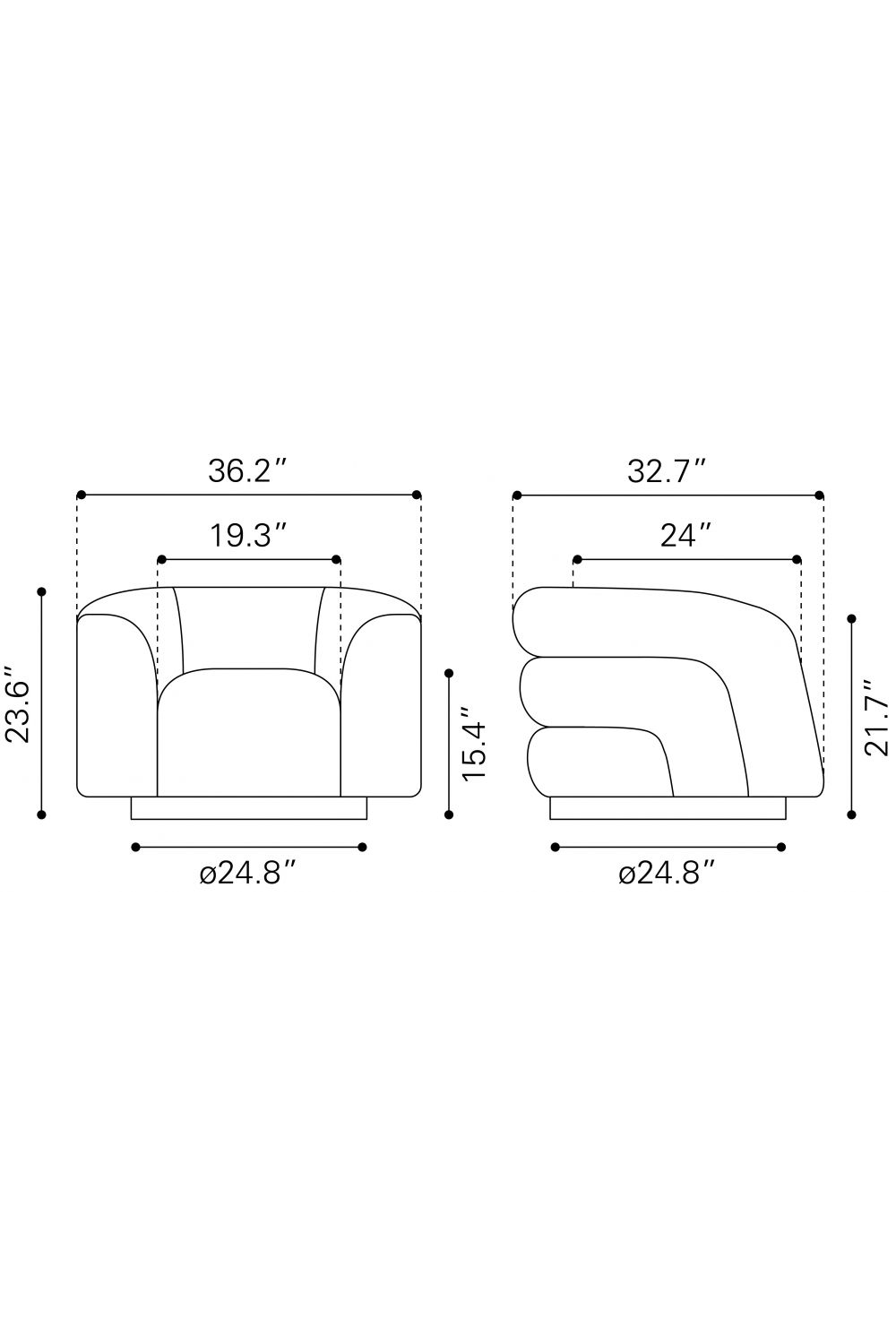 Black Velvet Accent Chair | OROA Modern Havn | Oroa.com