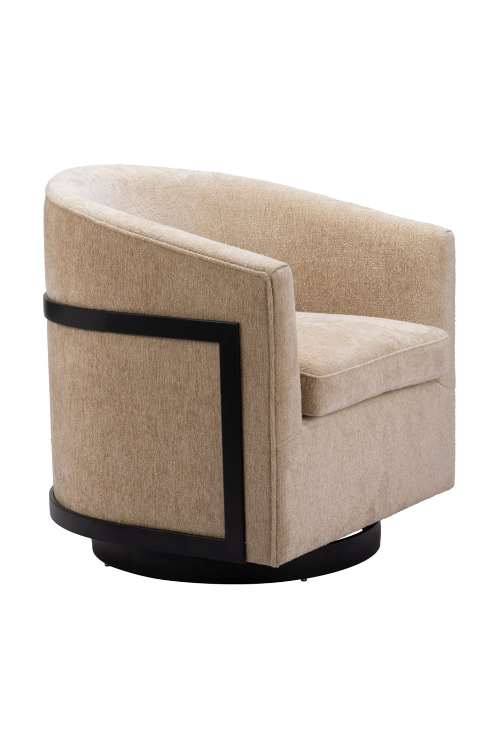 Golden Beige Swivel Chair | OROA Modern Hanko | Oroa.com
