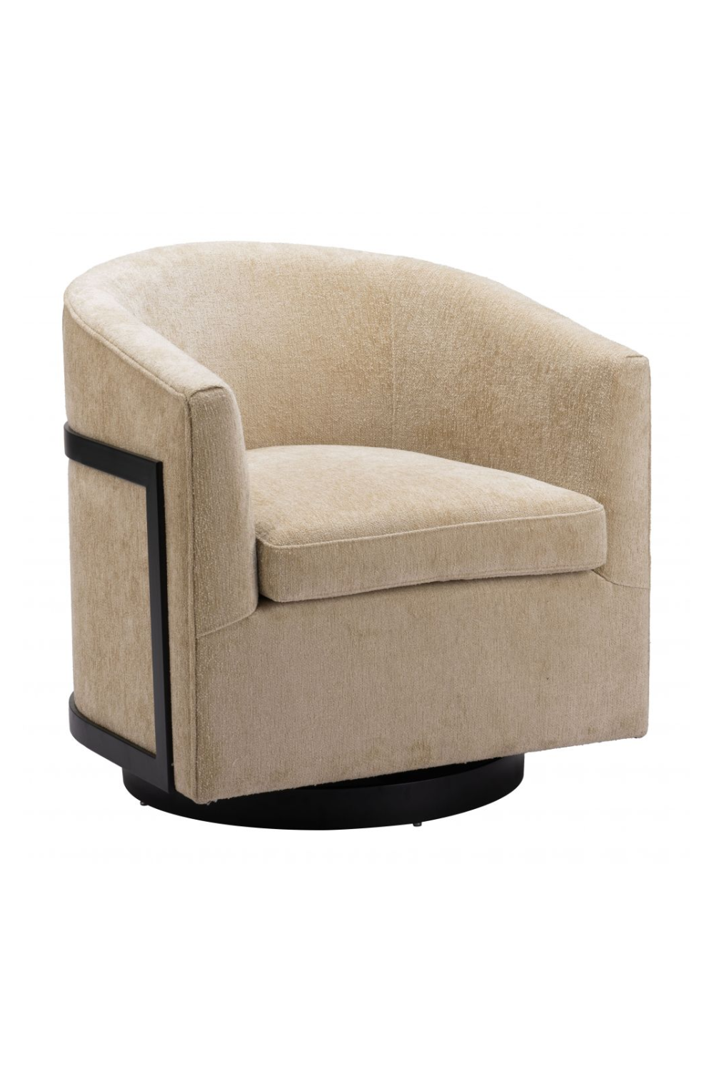 Golden Beige Swivel Chair | OROA Modern Hanko | Oroa.com