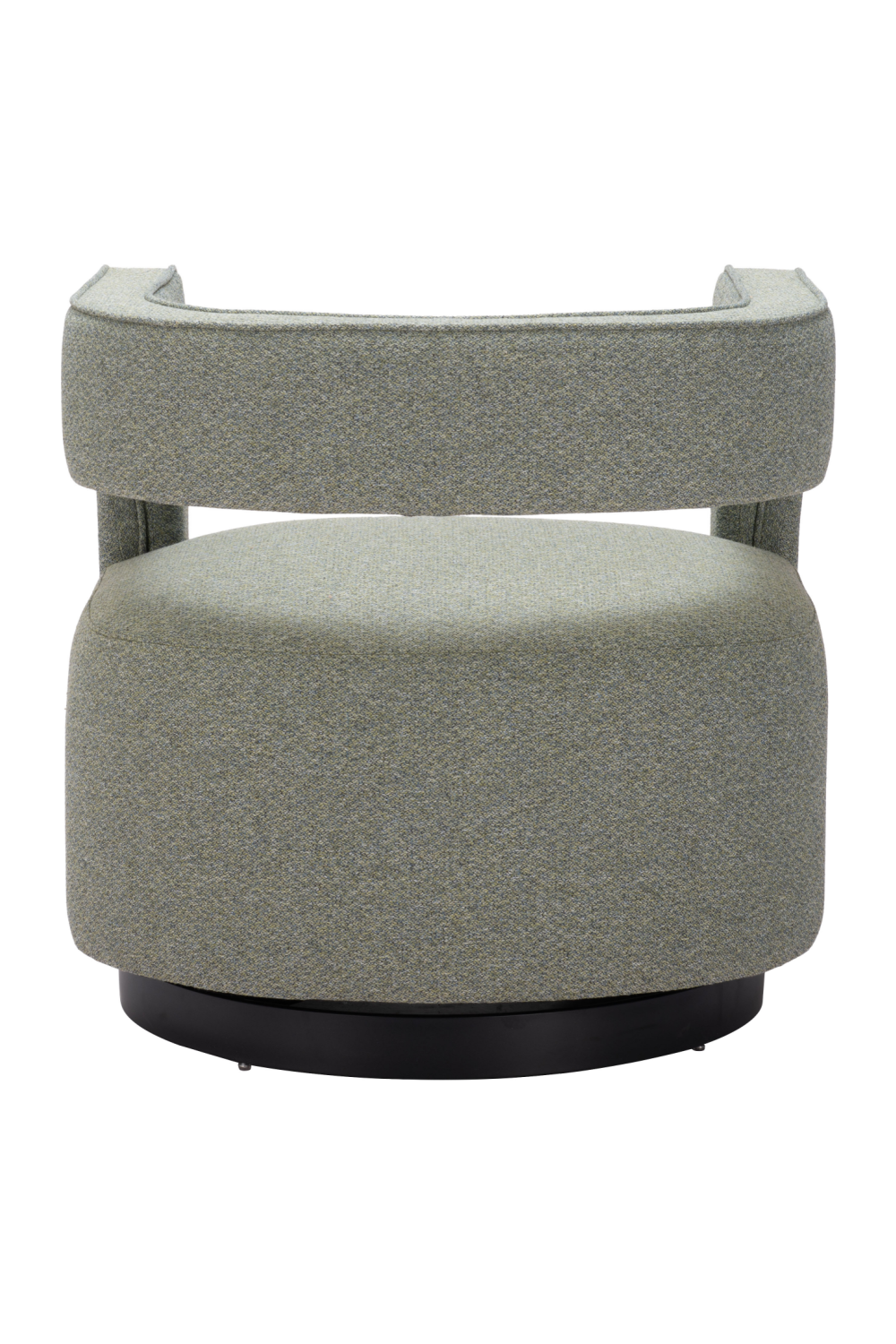 Sage Green Curved Swivel Chair | OROA Modern Turku | Oroa.com