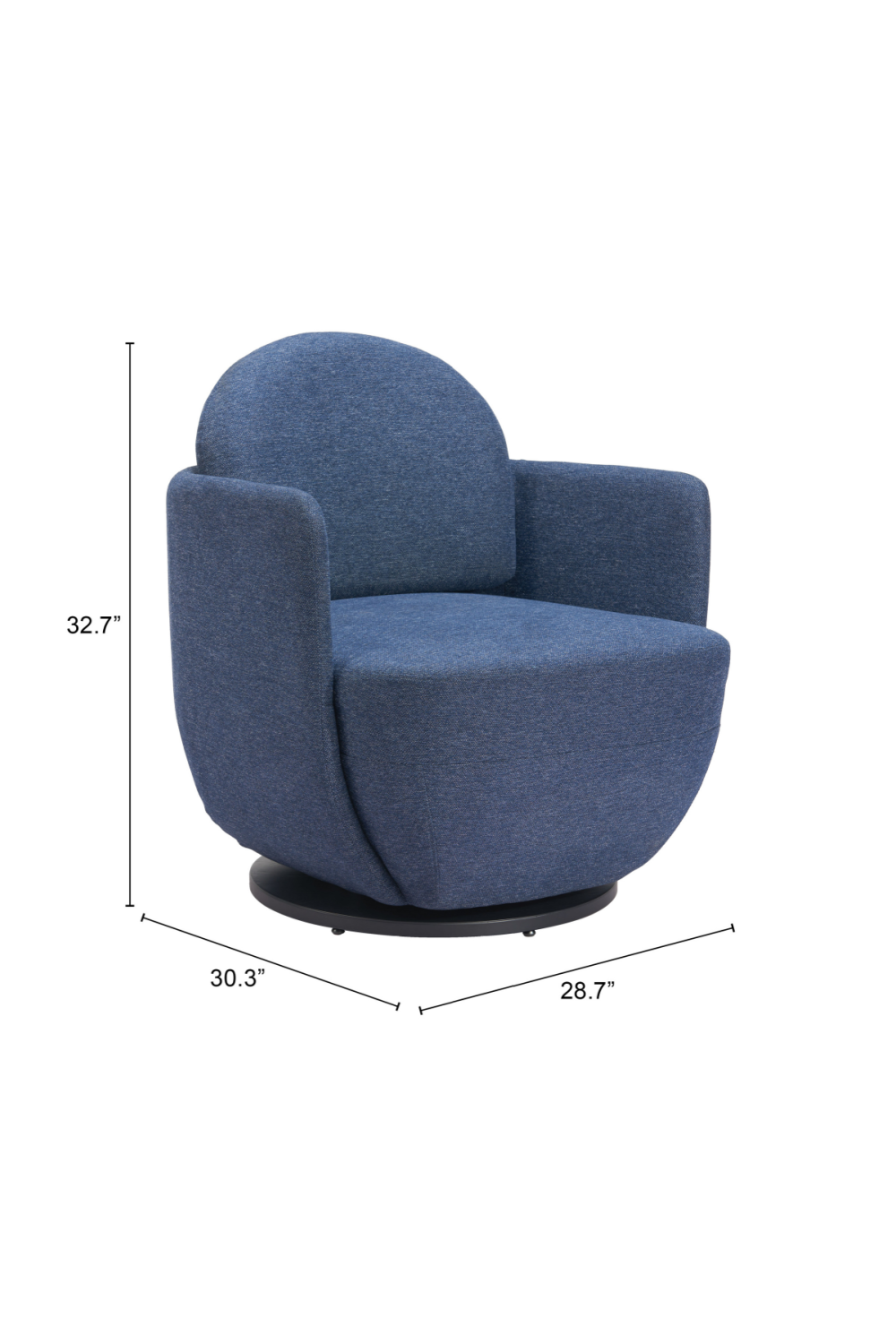 Blue Swivel Chair | OROA Modern Bant | Oroa.com