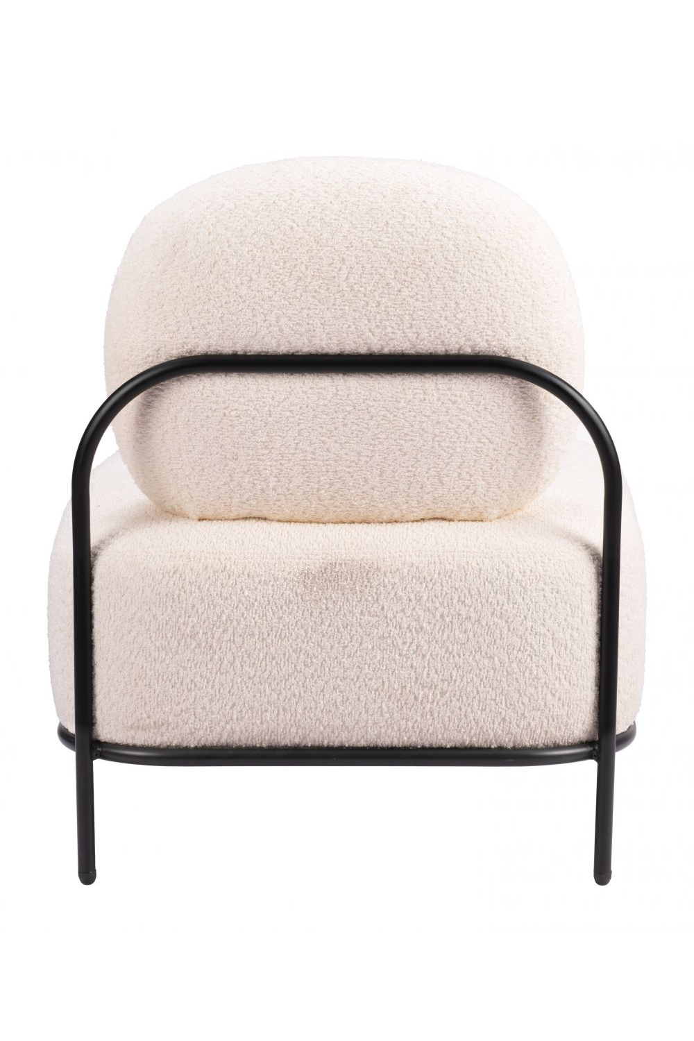 White Teddy Fabric Accent Chair | OROA Modern Arendal | Oroa.com