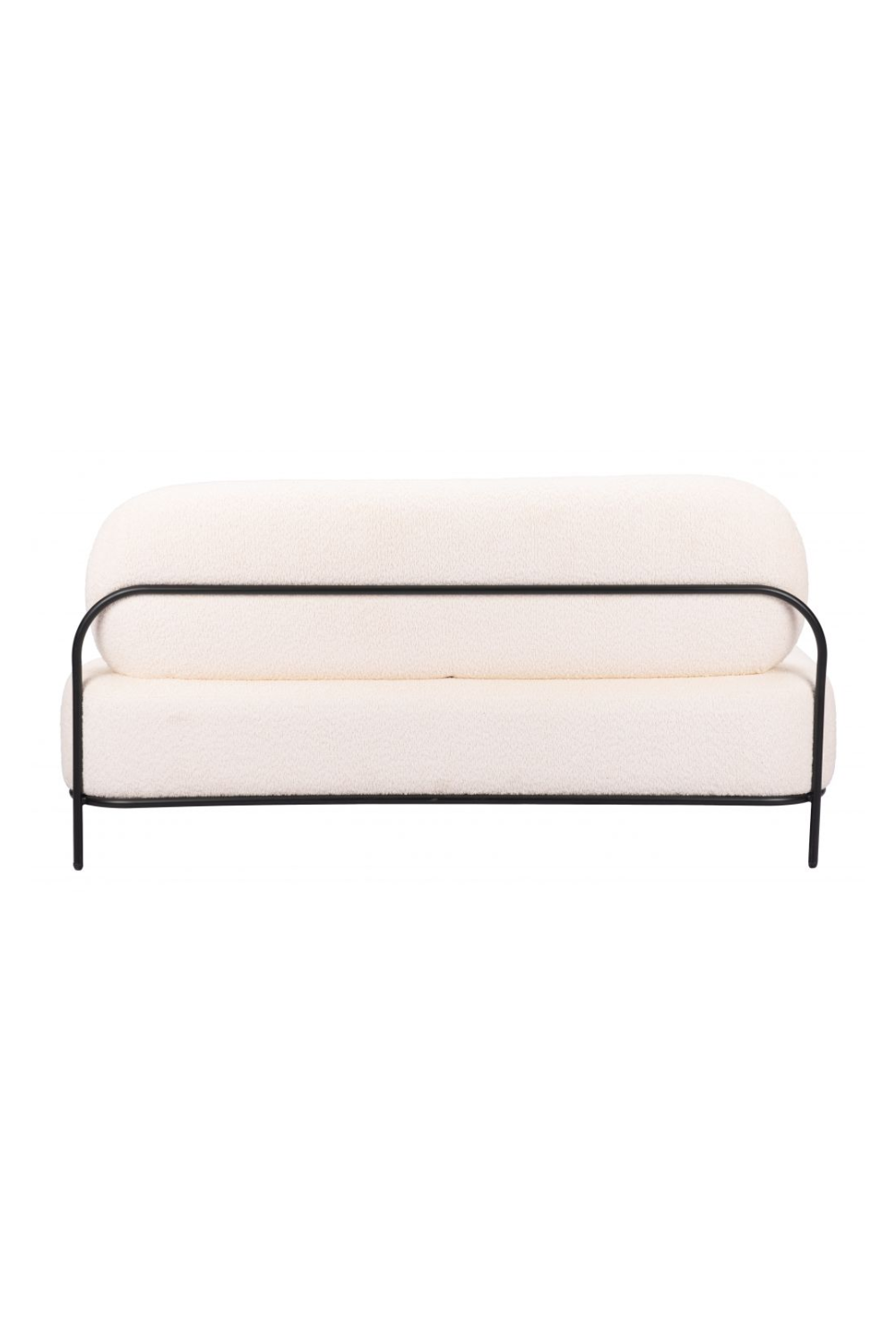White Teddy Fabric Sofa | Oroa.com