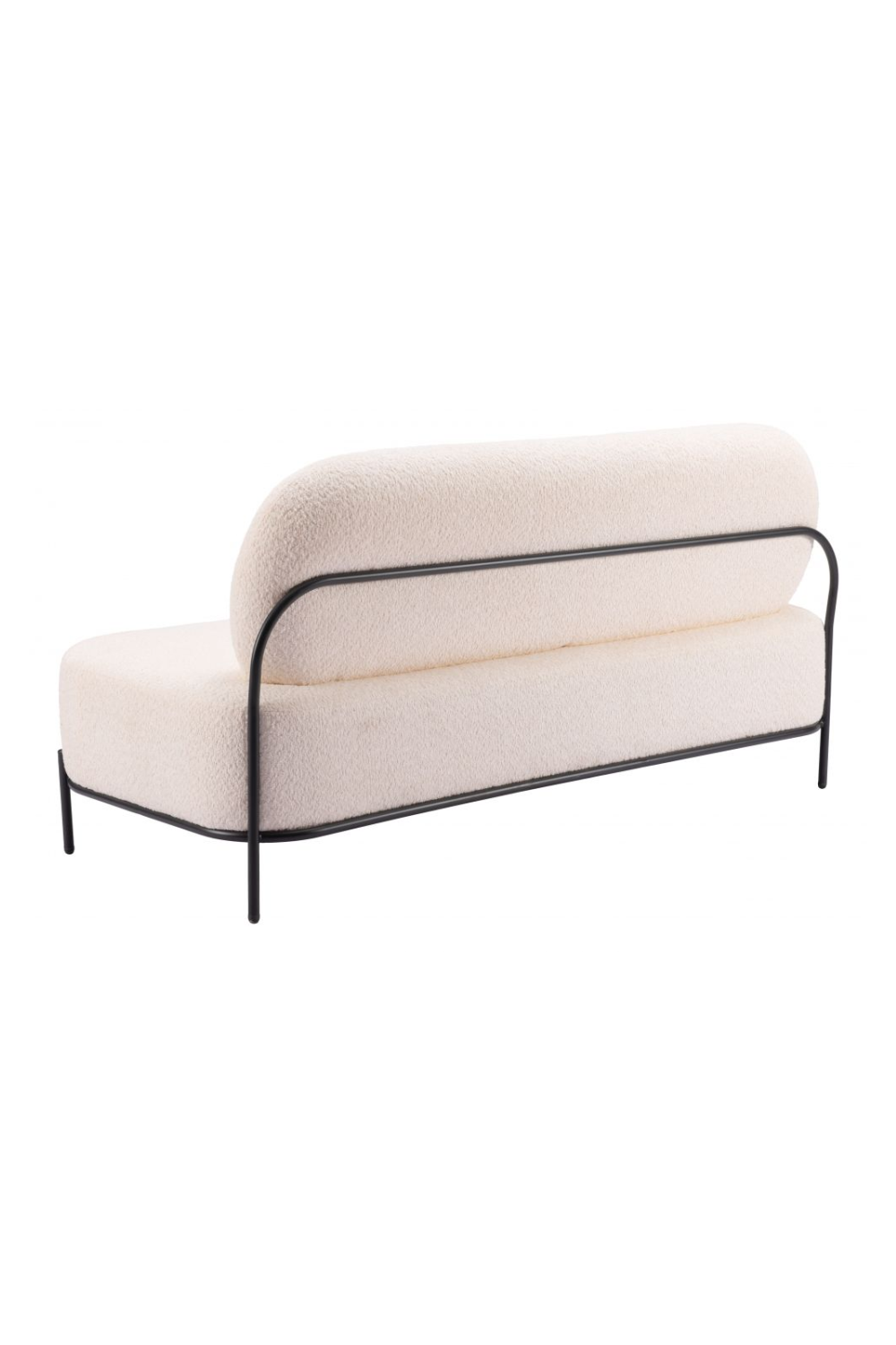 White Teddy Fabric Sofa | Oroa.com