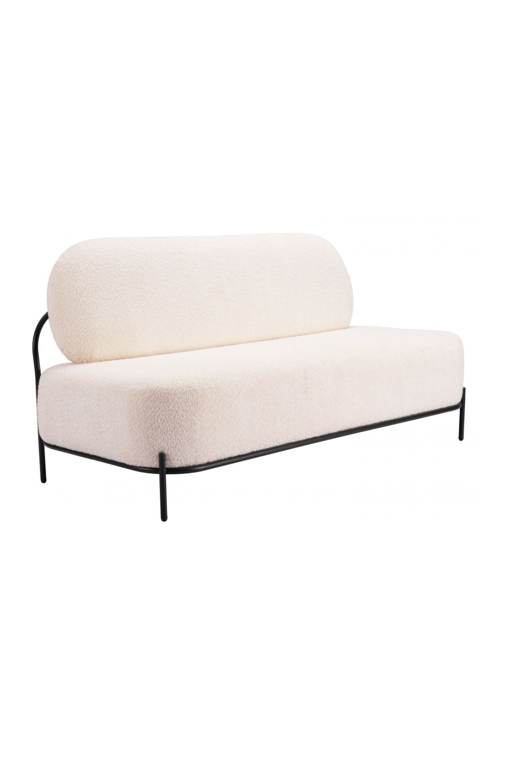 White Teddy Fabric Sofa | Oroa.com
