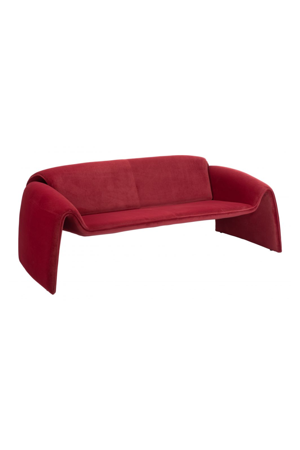 Red Velvet Sofa | OROA Modern Horten | Oroa.com