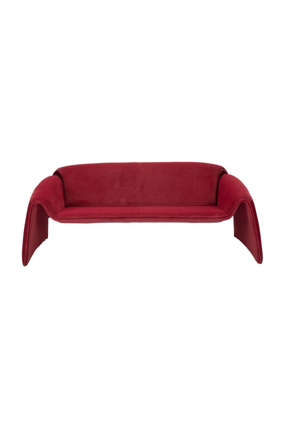 Red Velvet Sofa | OROA Modern Horten | Oroa.com
