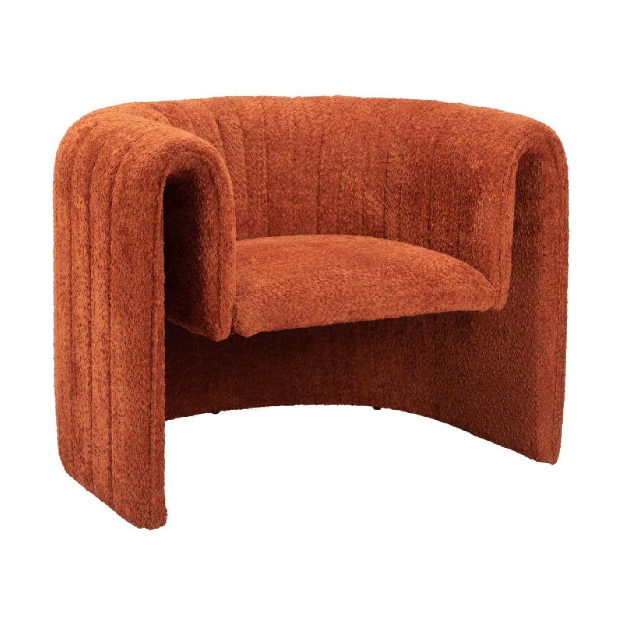 Orange Sherpa Accent Chair | OROA Modern Viana | Oroa.com
