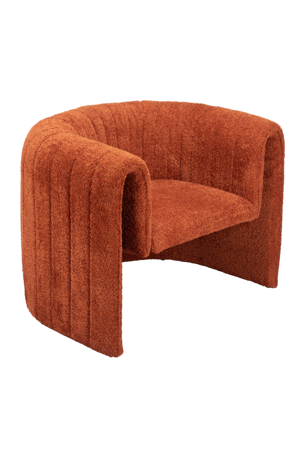 Orange Sherpa Accent Chair | Oroa.com