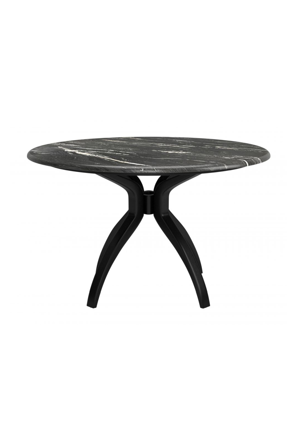 Black Marble Round Dining Table | Oroa.com