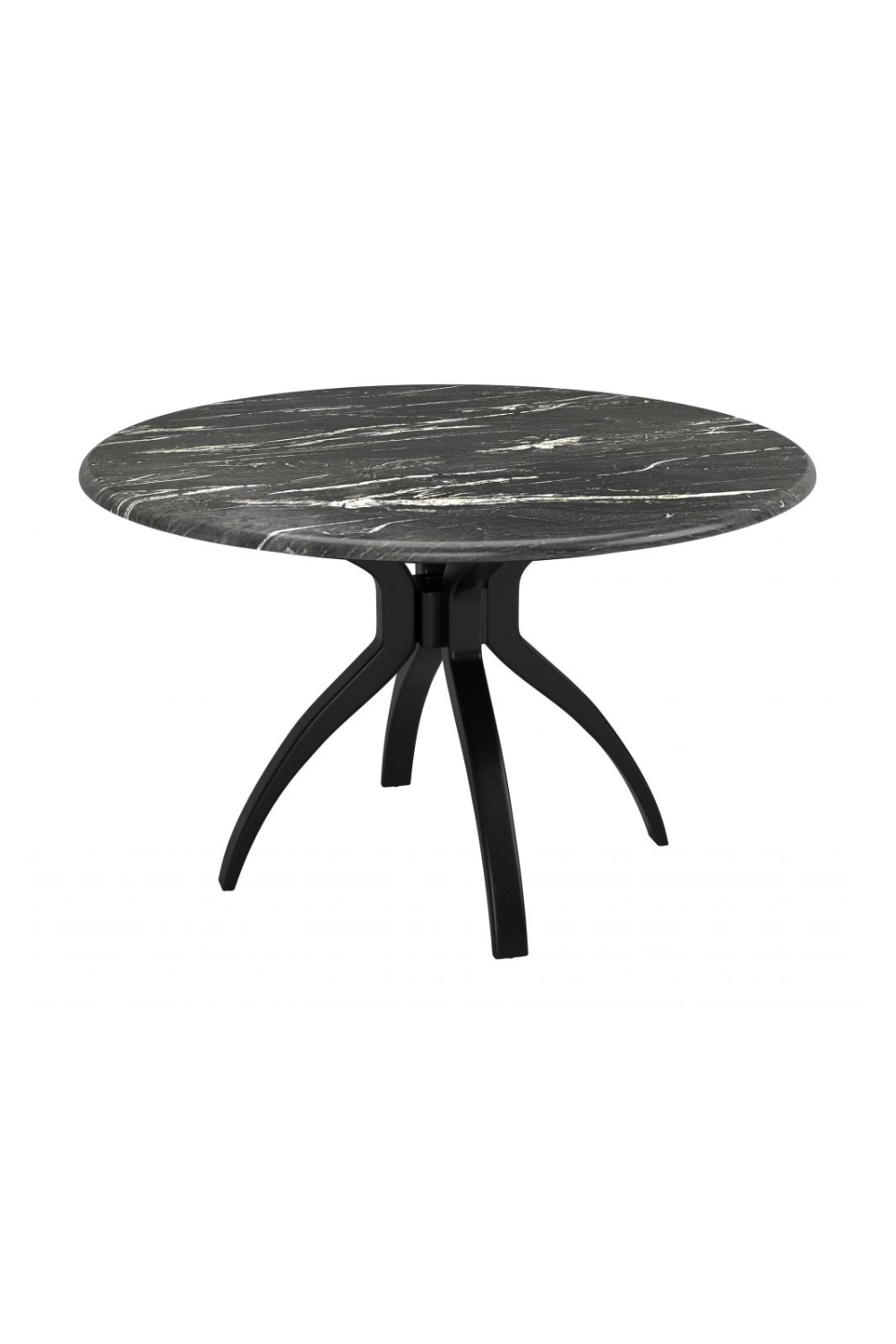 Black Marble Round Dining Table | Oroa.com