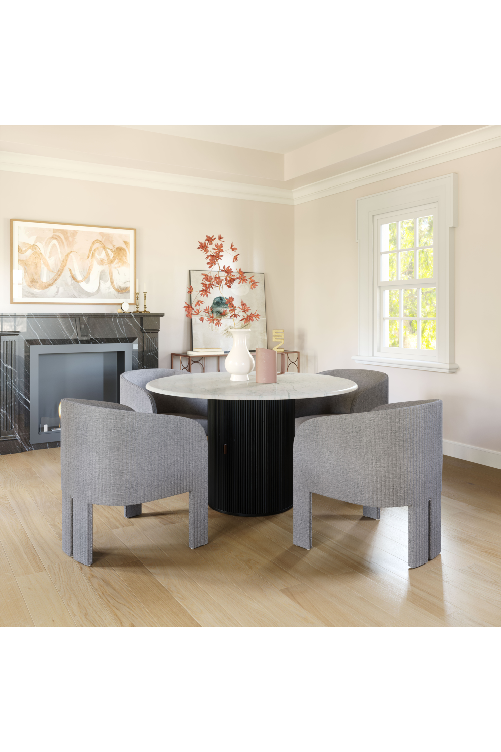 Poly Linen Accent Chair | OROA Modern Hull | Oroa.com