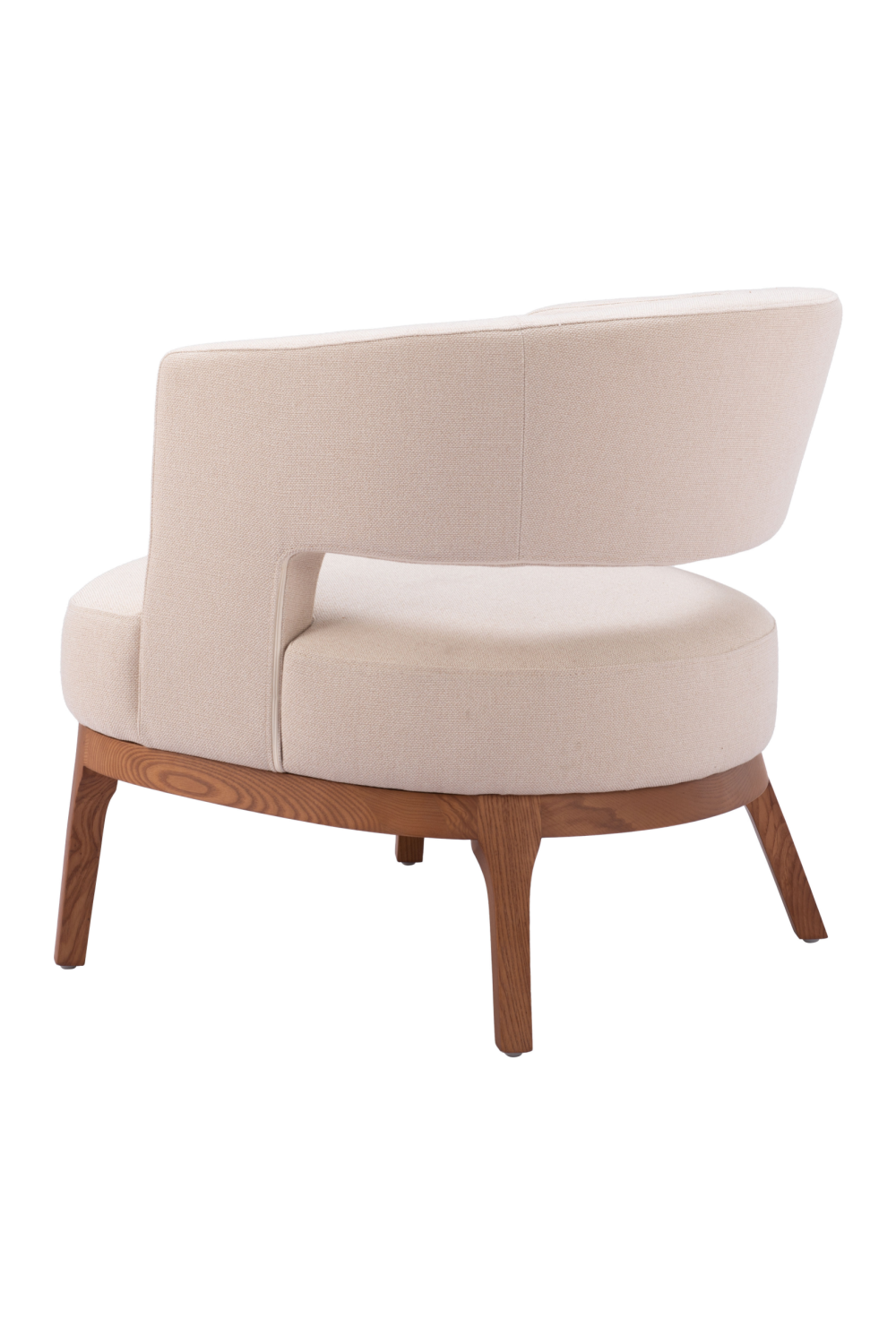 Beige Vinyl Accent Chair | OROA Modern Penryn | Oroa.com