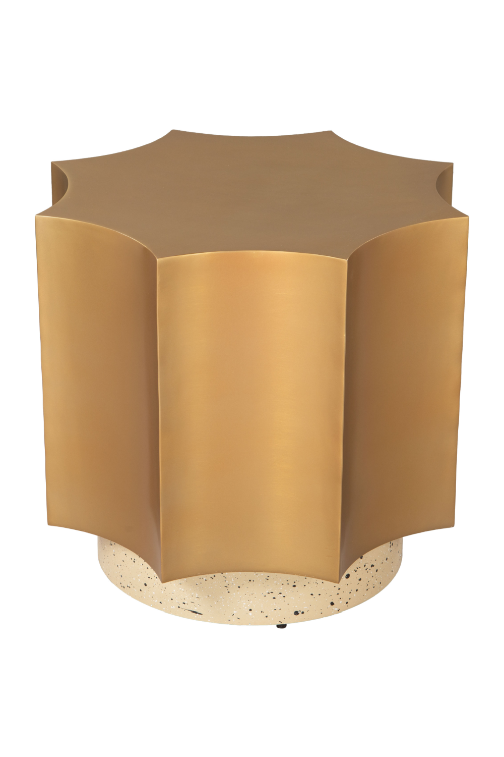 Gold Coved-Edged Side Table | OROA Modern Osam | Oroa.com