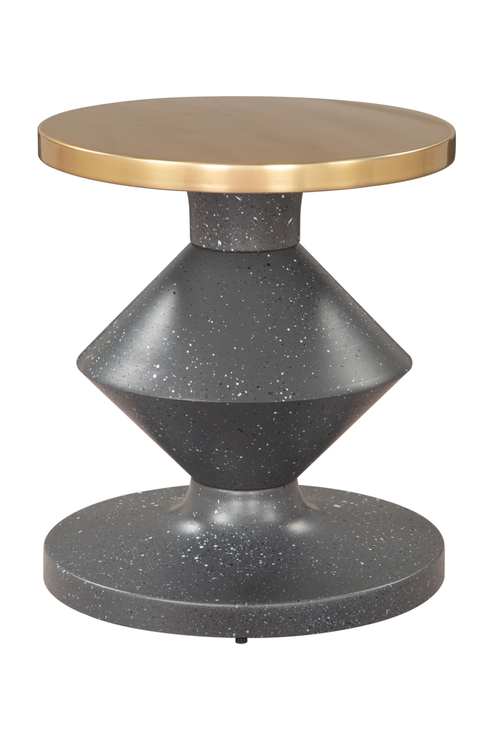 Black Geometrical Base Side Table | Oroa.com