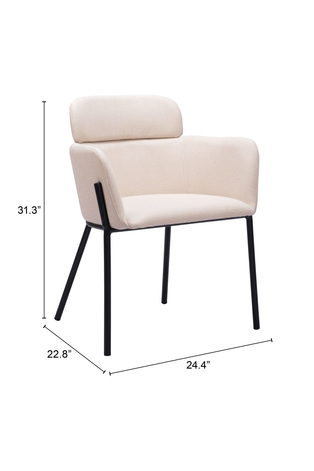 Vinyl Upholstered Dining Chairs (2) | OROA Modern Bremor | Oroa.com