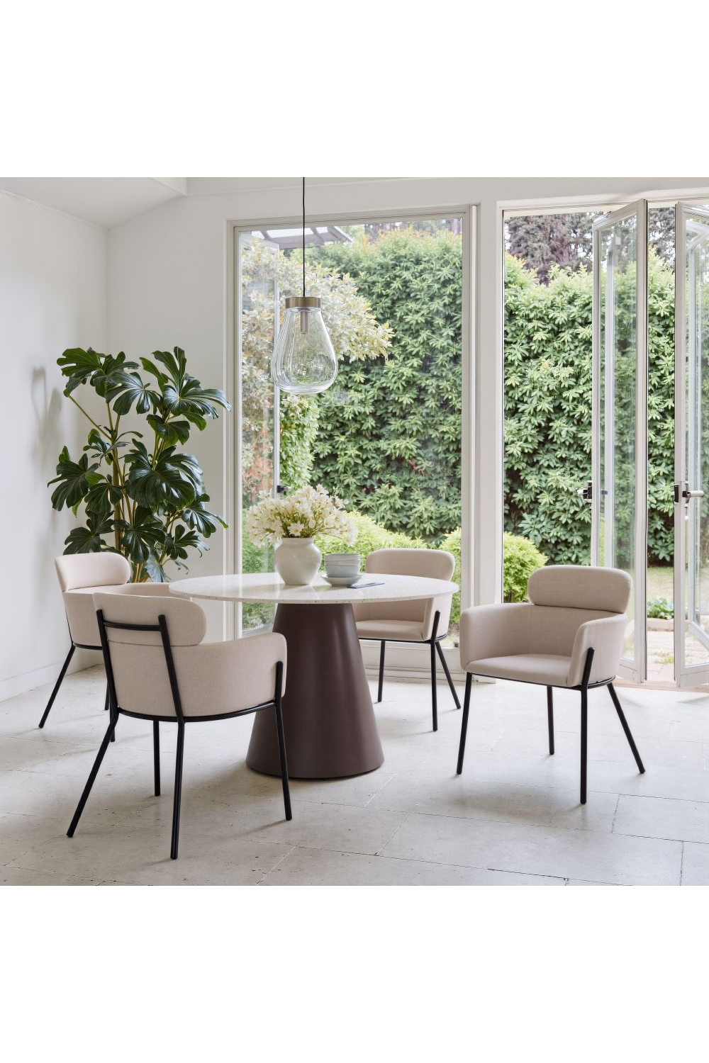 Vinyl Upholstered Dining Chairs (2) | OROA Modern Bremor | Oroa.com