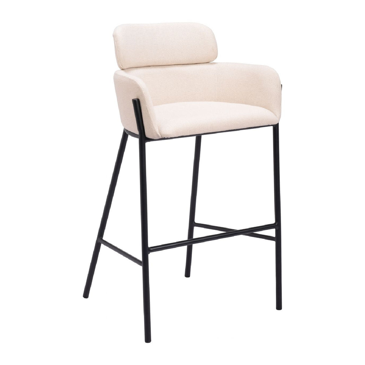Vinyl Upholstered Bar Stool | OROA Modern Bremor