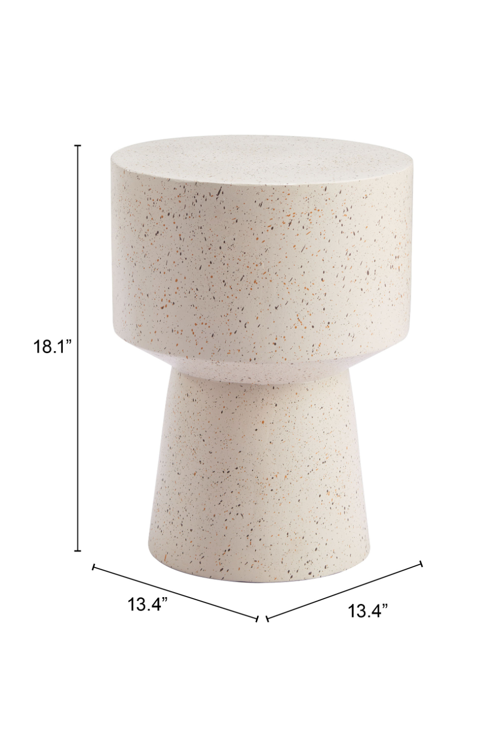 Beige Terrazzo-Look Side Table | OROA Modern Masko | Oroa.com