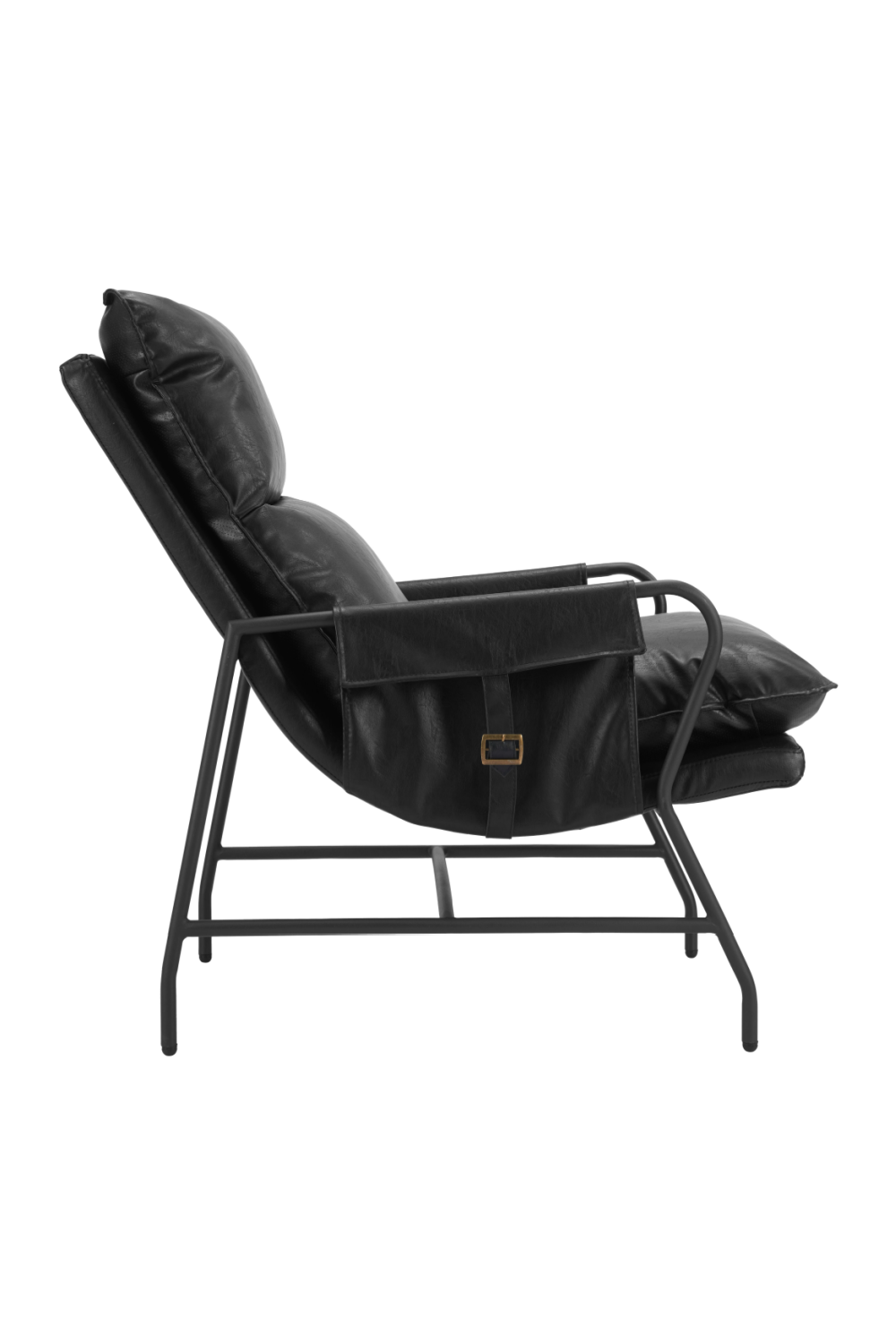 Black Leather Lounge Chair | OROA Modern Halaus | Oroa.com