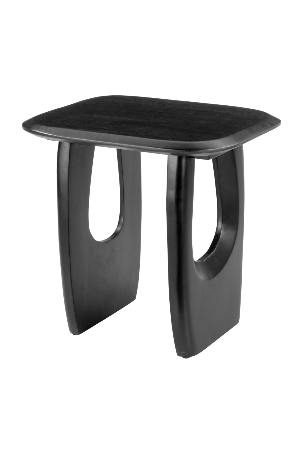 Black Acacia Wood Accent Table | Oroa.com
