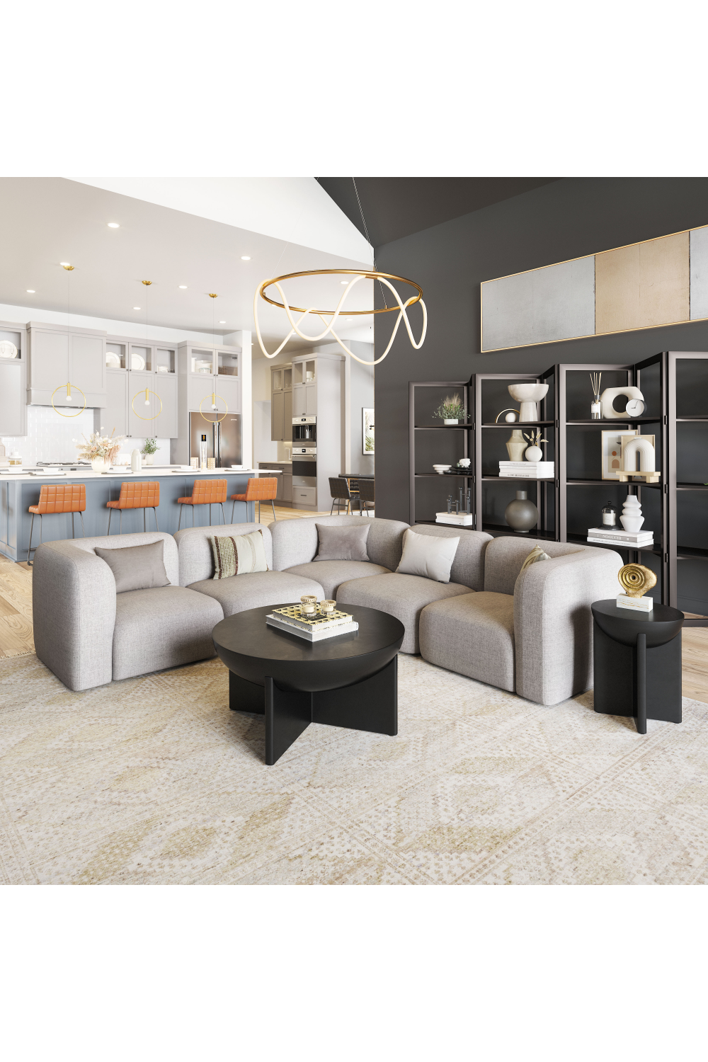 Black Solid Mango Side Table | OROA Modern Tume | Oroa.com