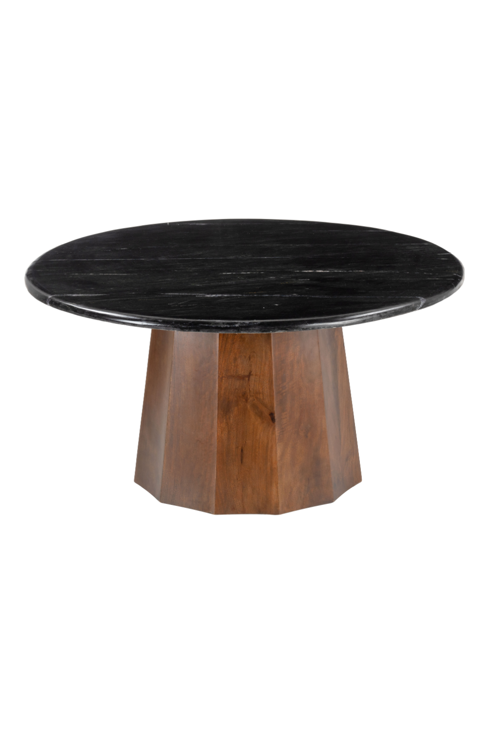 Black Marble Round Coffee Table | OROA Modern Aipe | Oroa.com