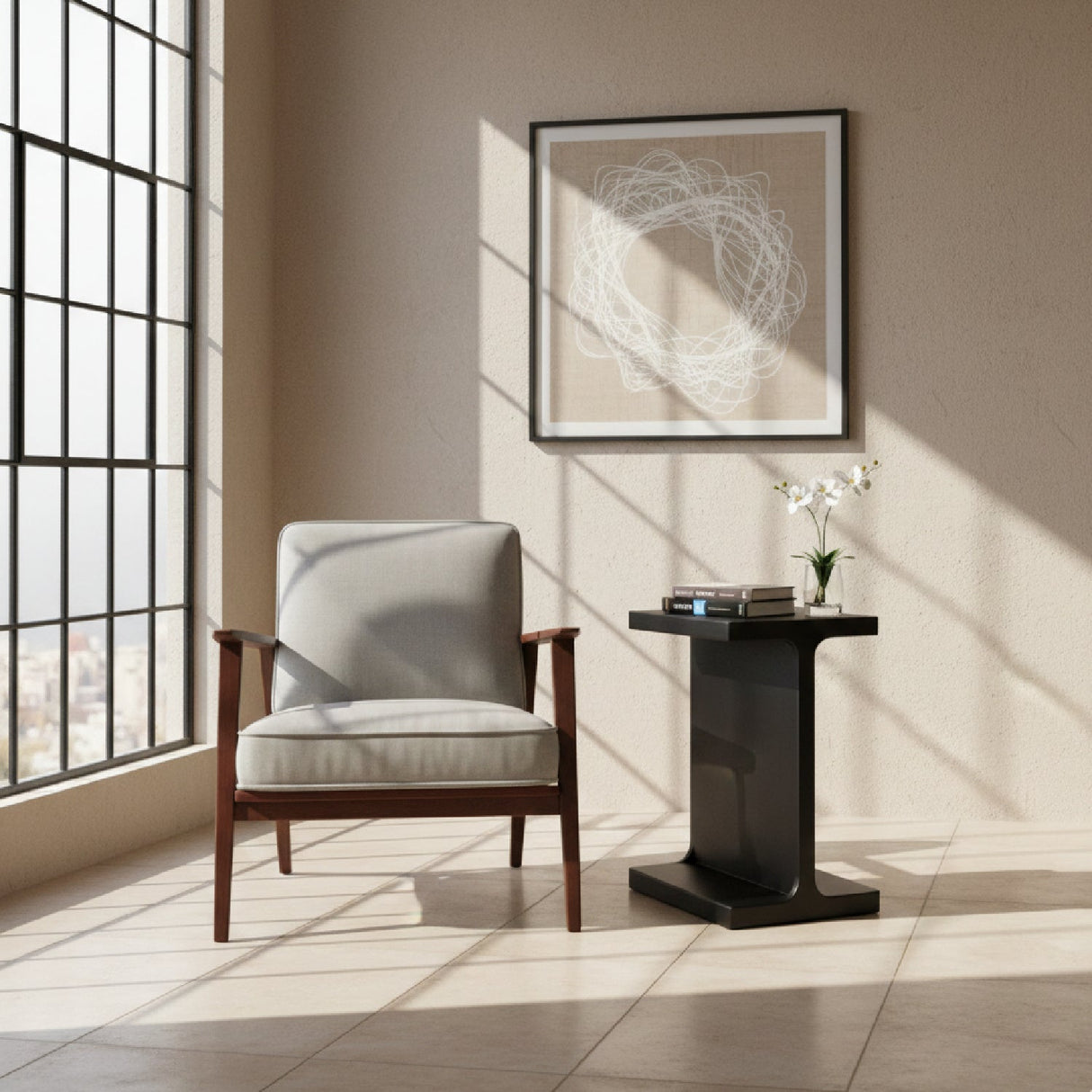 Solid Mango Wood Side Table – Bama – alternate view 12