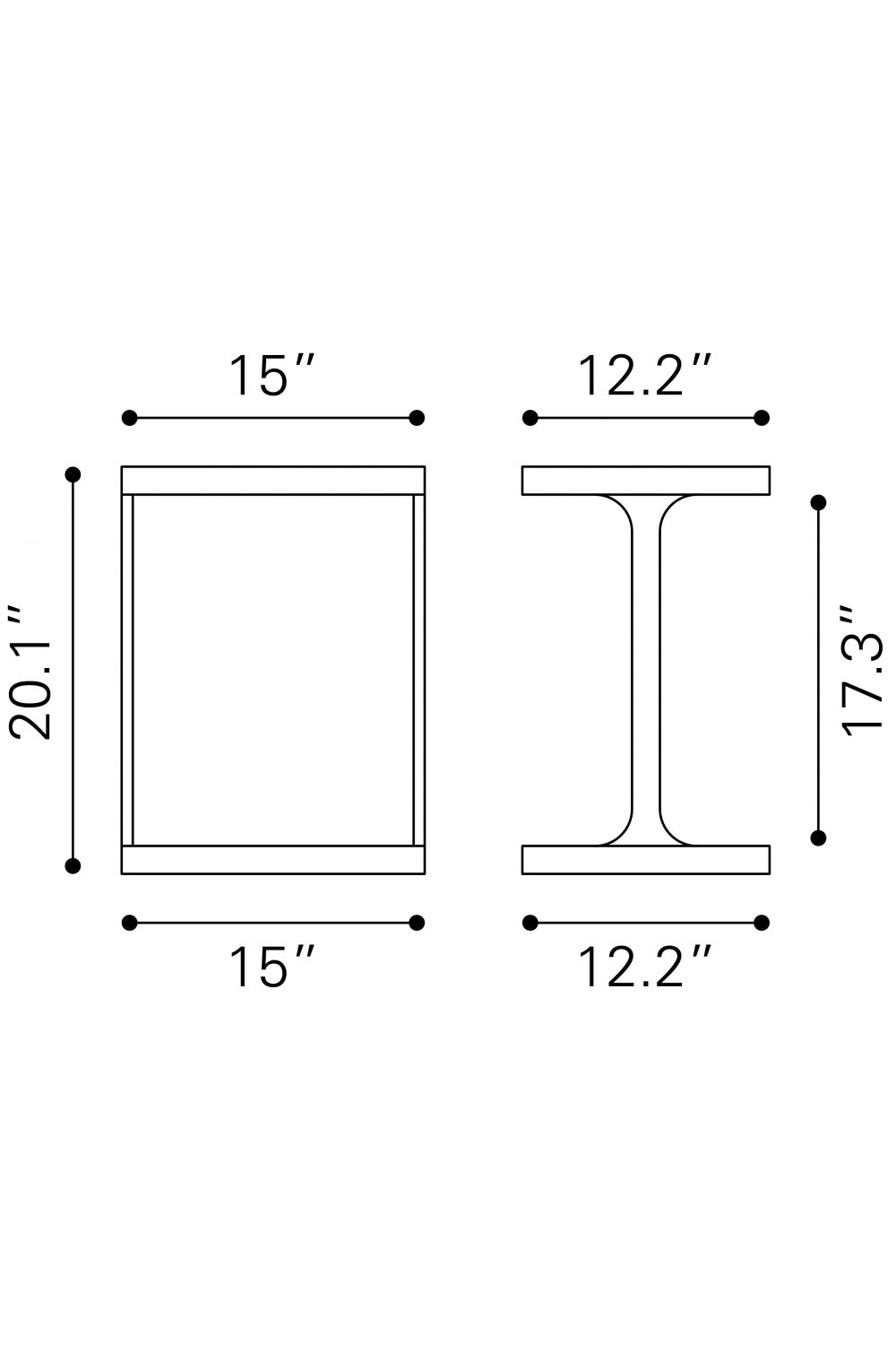 Solid Mango Wood Side Table | OROA Modern Bama | Oroa.com