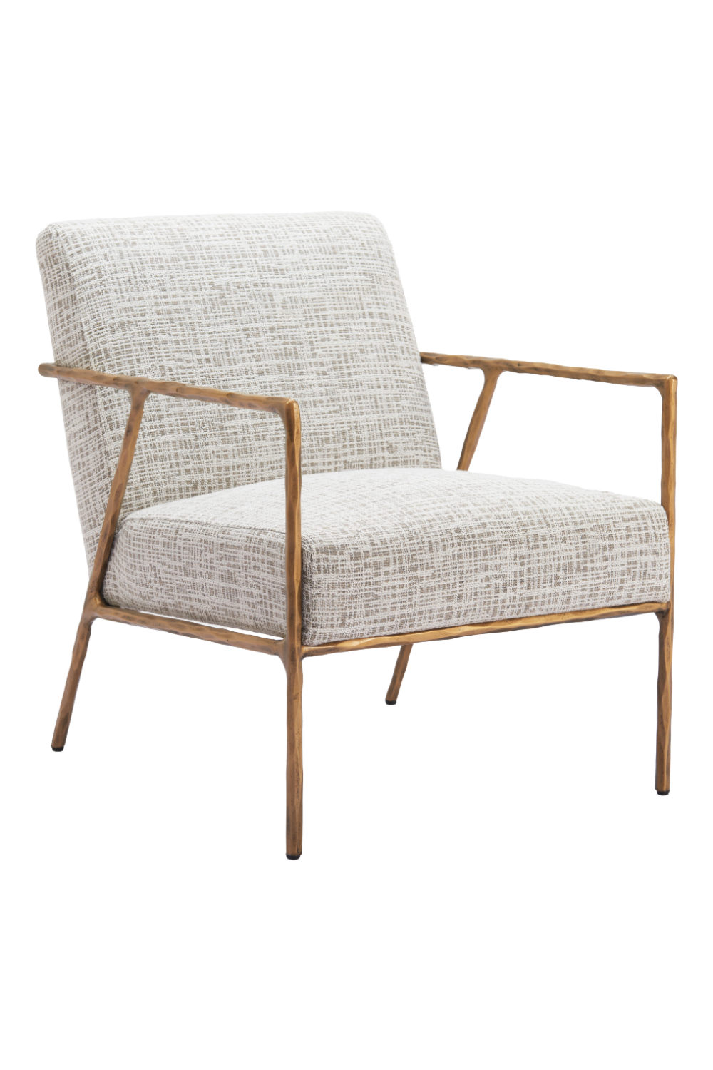 Steel-Framed Beige Lounge Chair | OROA Modern Norrebro | Oroa.com