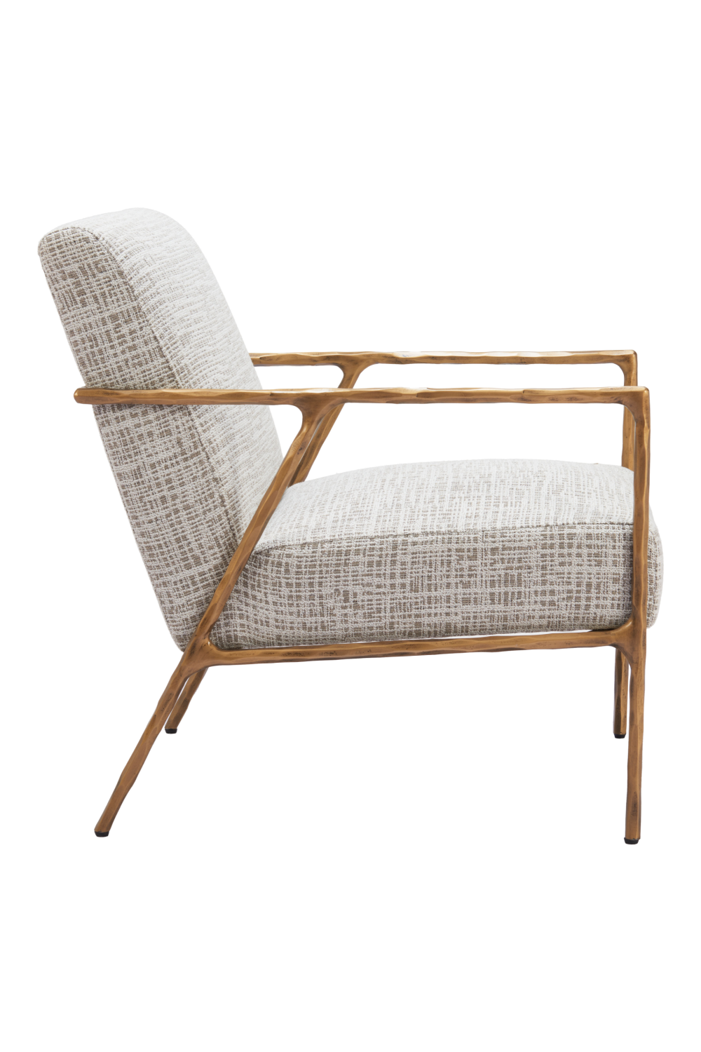Steel-Framed Beige Lounge Chair | OROA Modern Norrebro | Oroa.com