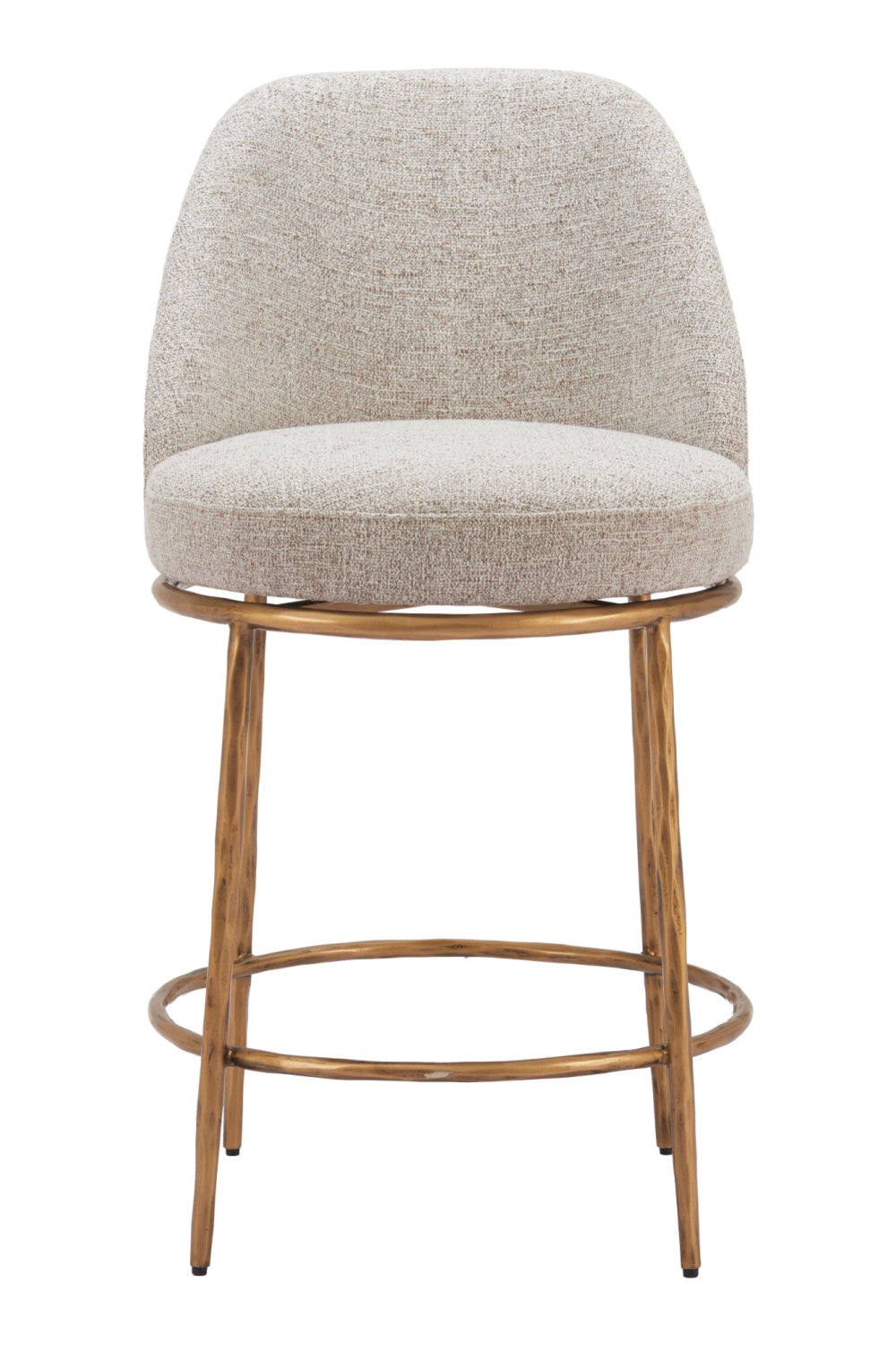 Beige Swivel Counter Stool | OROA Modern Nordhavn | Oroa.com